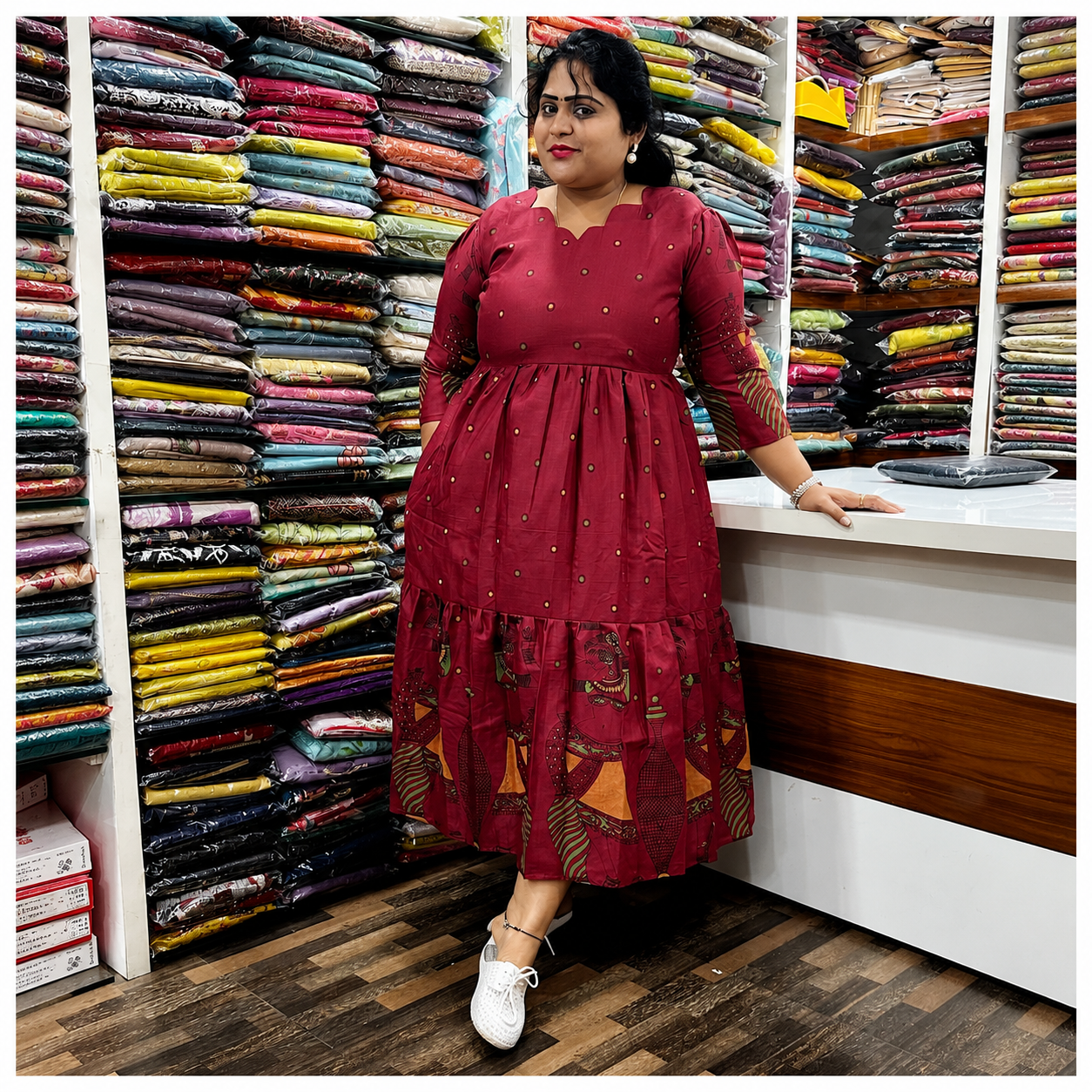 Slub Cotton Frocks