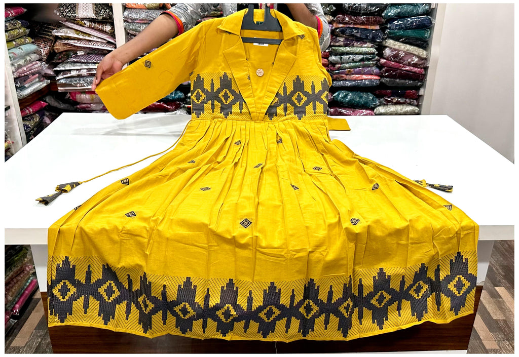 premium cotton , jamdani frocks