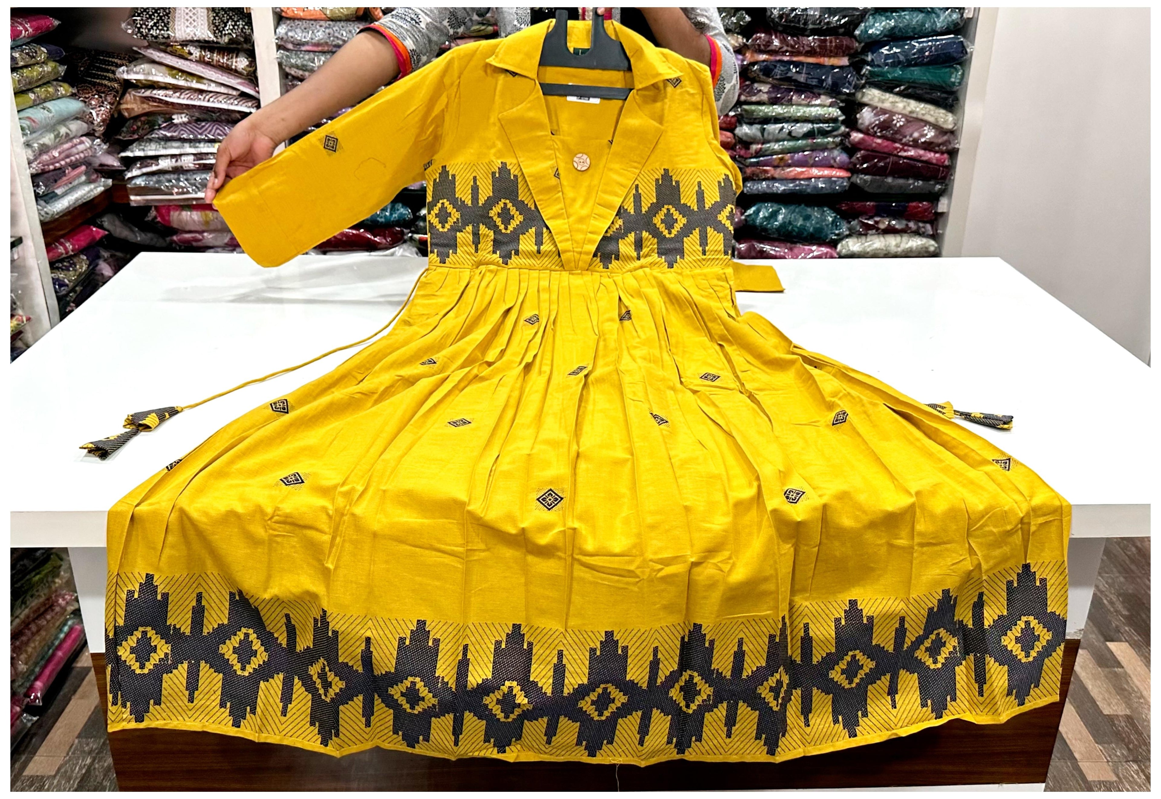 premium cotton , jamdani frocks