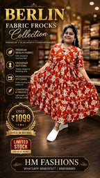 Premium Berlin Fabric Designer Frocks